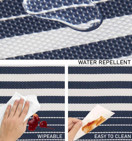 Avono Maze Mat Heat Resistant Table Mat Blue