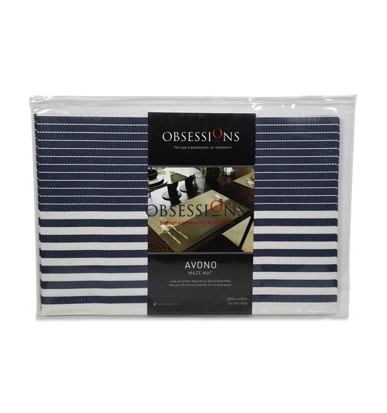 Avono Maze Mat Heat Resistant Table Mat Blue