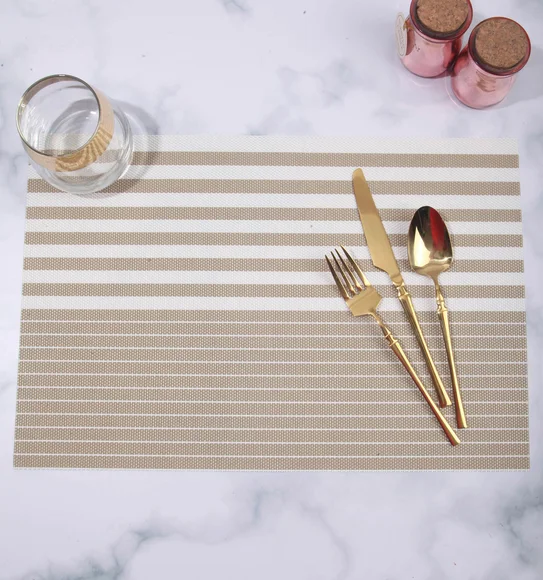 Avono Maze Mat Heat Resistant Table Mat Beige