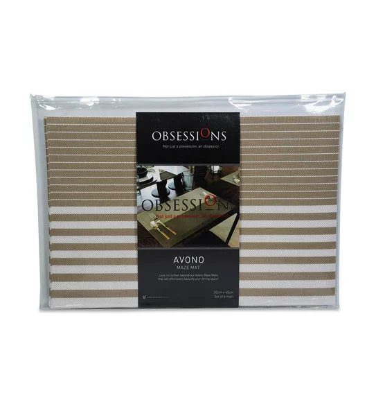 Avono Maze Mat Heat Resistant Table Mat Beige