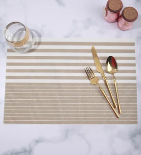 Avono Maze Mat Heat Resistant Table Mat Beige