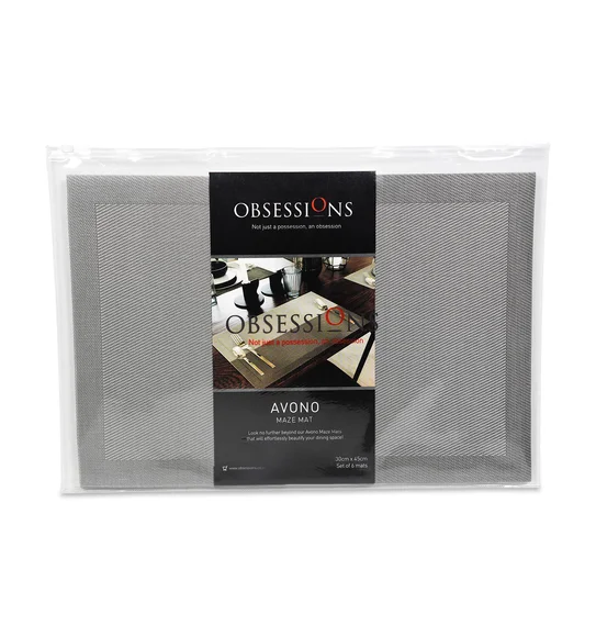 Avono Maze Mat Heat Resistant Table Mat Silver