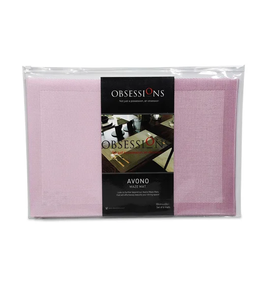 Avono Maze Mat Heat Resistant Table Mat Blush