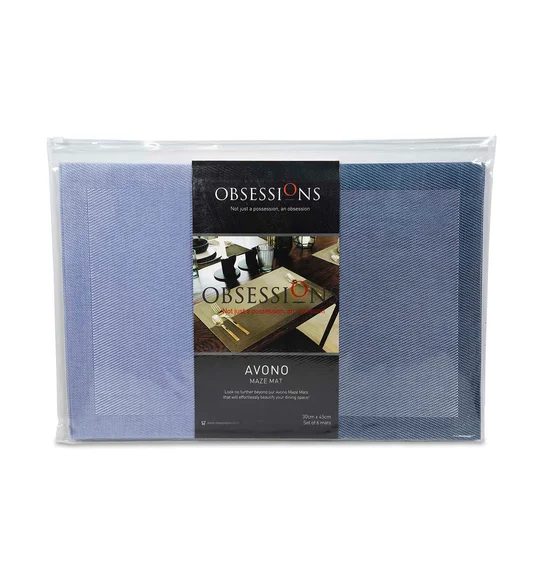 Avono Maze Mat Heat Resistant Table Mat Aqua