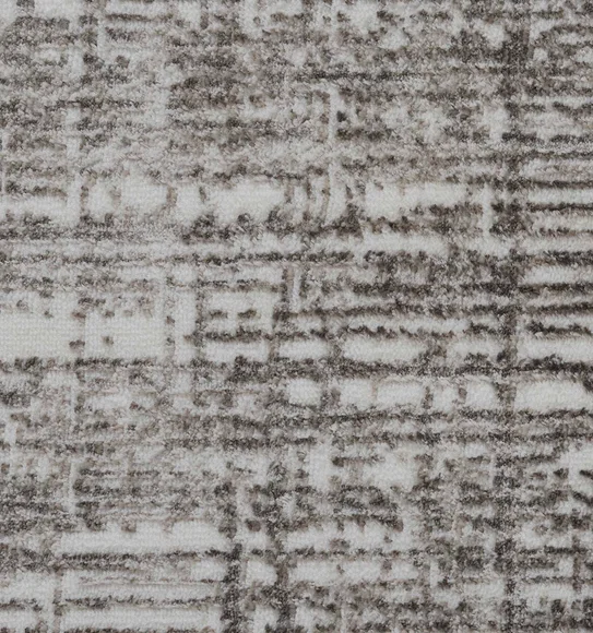 Viana Abstract Runner White and Brown