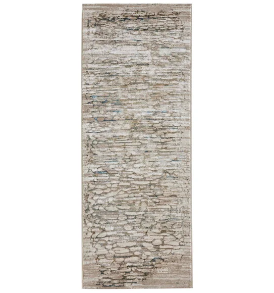 Viana Abstract Runner Beige and Cream