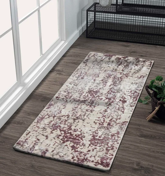 Viana Abstract Runner Cream and Lilac
