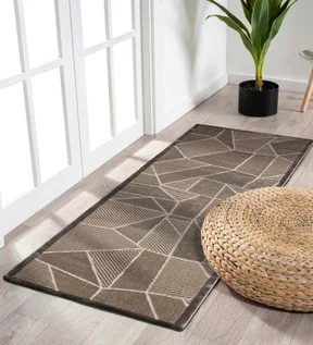 Viana Geometric Runner Beige