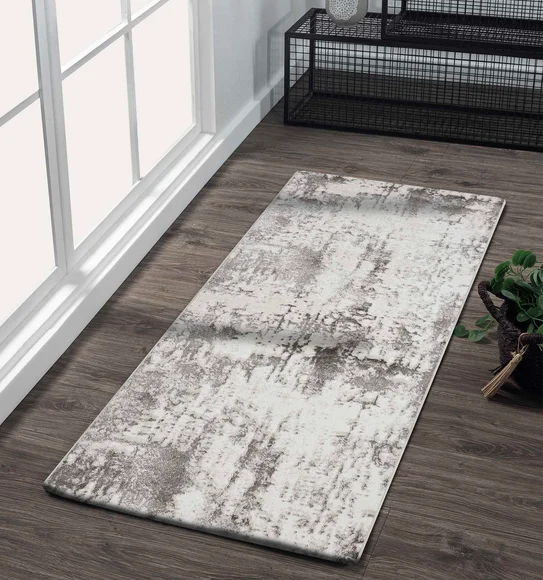 Viana Abstract Runner Cream and White