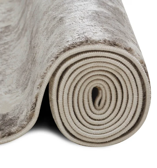 Viana Abstract Carpet Cream and White