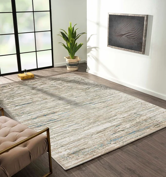 Viana Abstract Carpet Beige and Cream