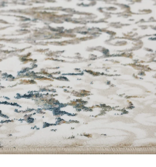 Viana Floral Carpet White and Cream