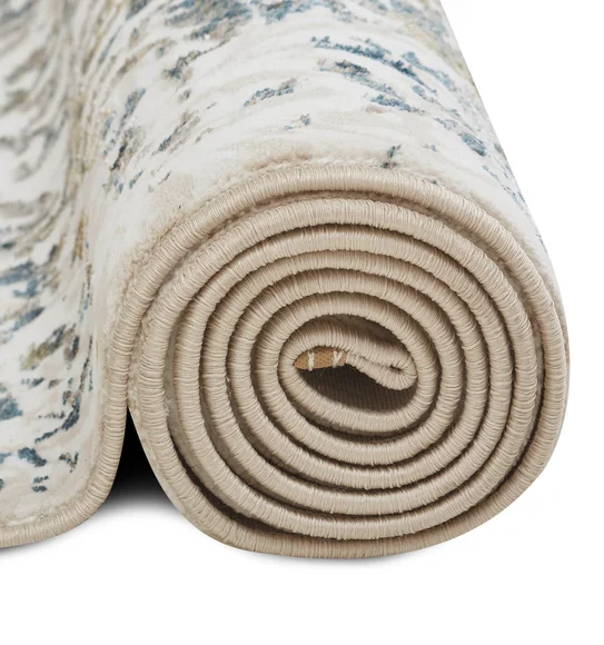 Viana Floral Carpet White and Cream