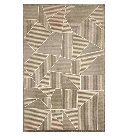 Viana Geometric Carpet Beige