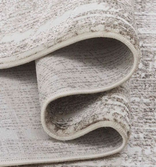 Viana Abstract Carpet White and Brown