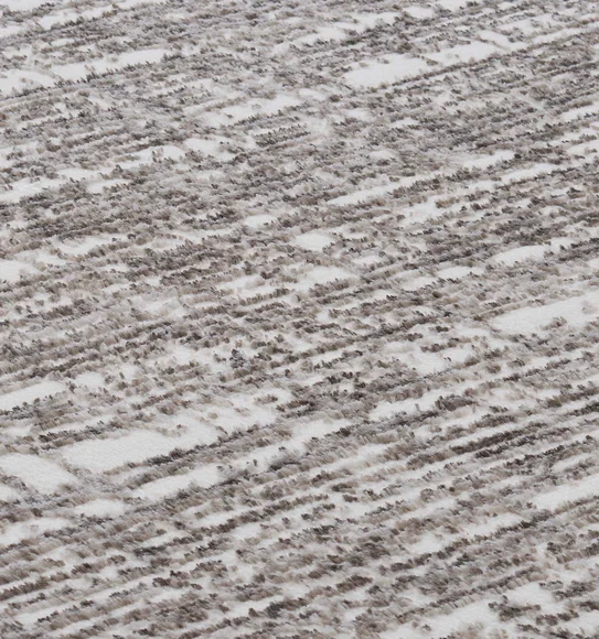 Viana Abstract Carpet White and Brown