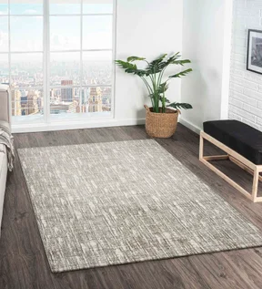 Viana Abstract Carpet White and Brown