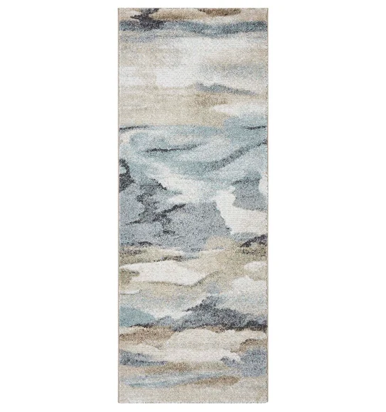 Arizona Abstract Runner Grey and Brown