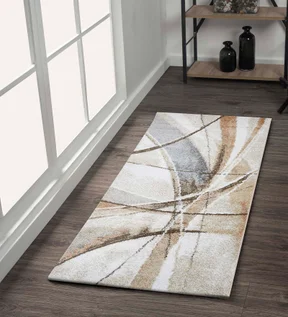 Arizona Abstract Runner L.Brown and Cream