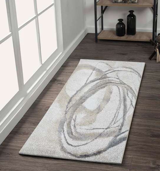 Arizona Abstract Runner Grey and Beige