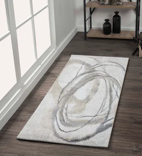 Arizona Abstract Runner Grey and Beige