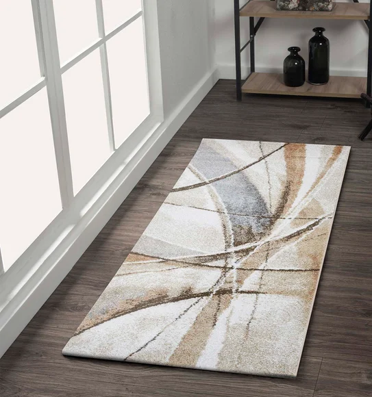 Arizona Abstract Runner L.Brown and Cream