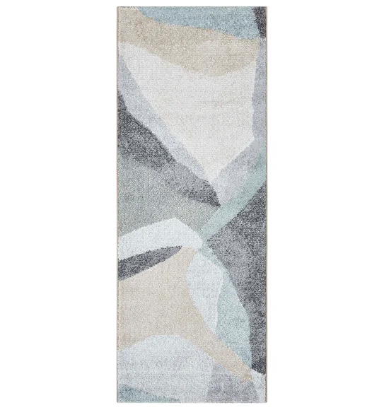 Arizona Abstract Runner Charcoal and Beige