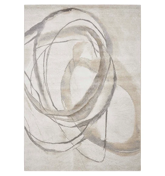Arizona Abstract Carpet Grey and Beige