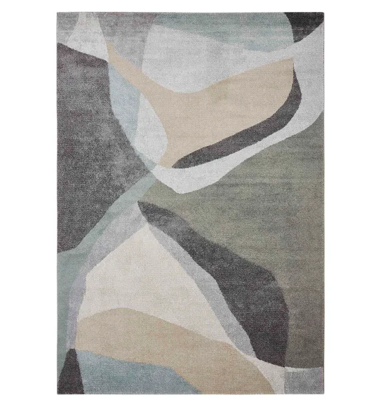 Arizona Abstract Carpet Charcoal and Beige