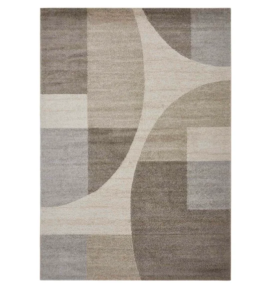 Arizona Geometric Carpet Brown and Cream