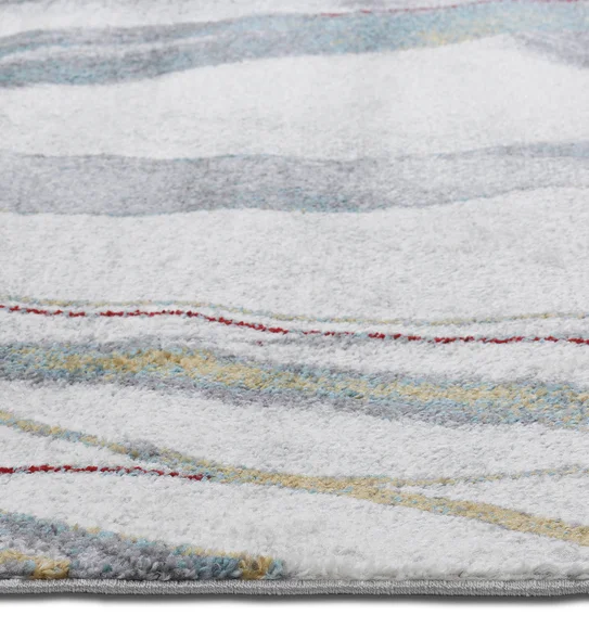 Arizona Abstract Carpet Grey and Teal