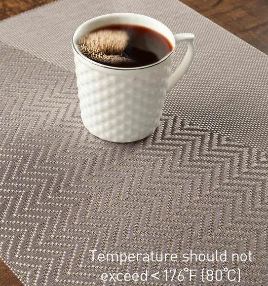 Avono Maze Mat Heat Resistant Table Mat Taupe and Brown