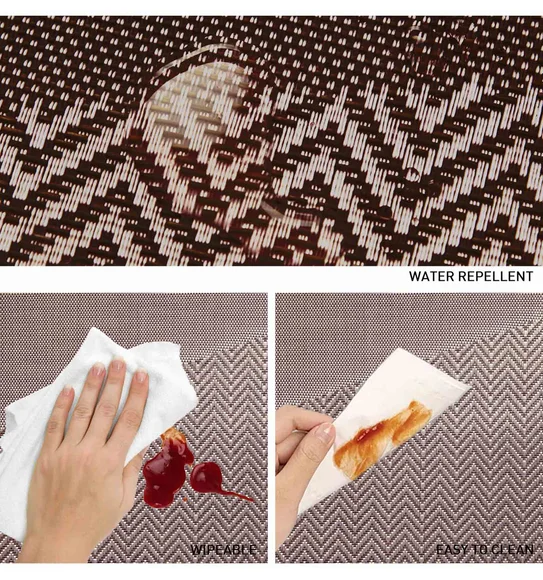 Avono Maze Mat Heat Resistant Table Mat Taupe and Brown