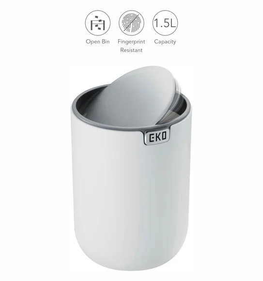 Eko 9206 Fandy Fingerprint Resistant Table Bin White
