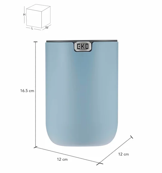 Eko 9206 Fandy Fingerprint Resistant Table Bin Titanium Blue