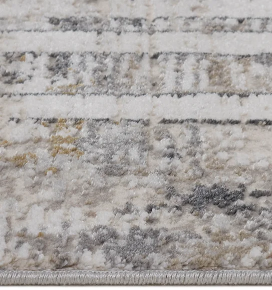 Sweden Abstract Runner Cream and Grey