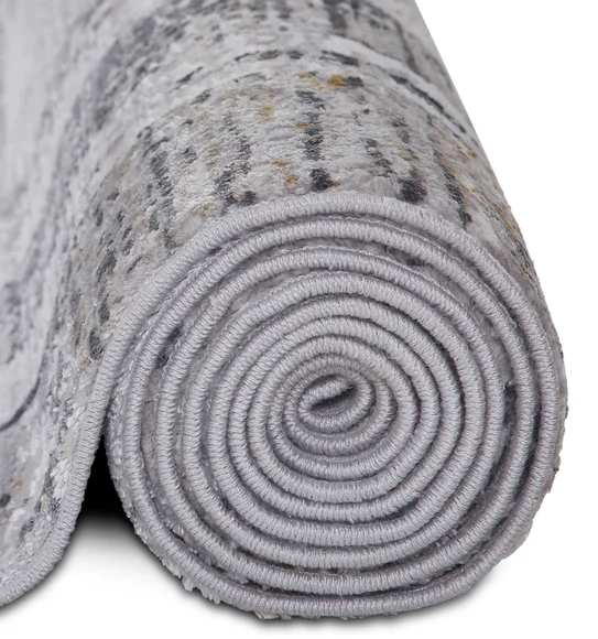 Sweden Abstract Runner Cream and Grey