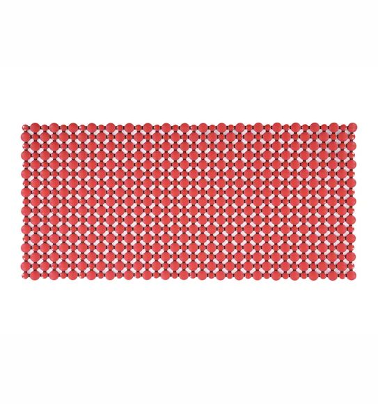 Mosaic PVC Anti slip Shower Mat Red Black