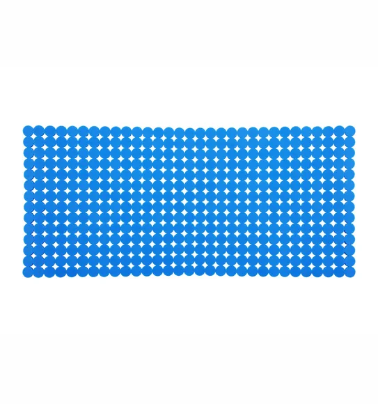 Mosaic PVC Anti slip Shower Mat Solid Blue