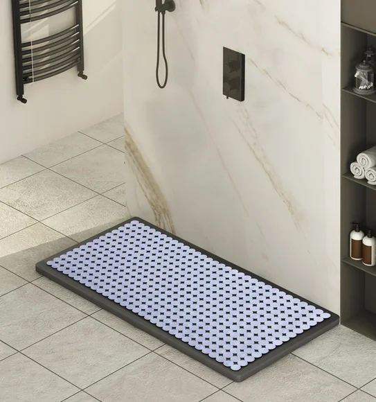 Mosaic PVC Anti slip Shower Mat Clear