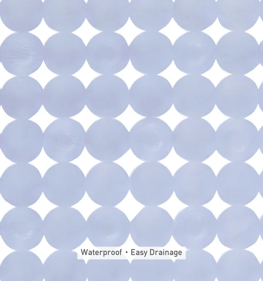 Mosaic PVC Anti slip Shower Mat Clear