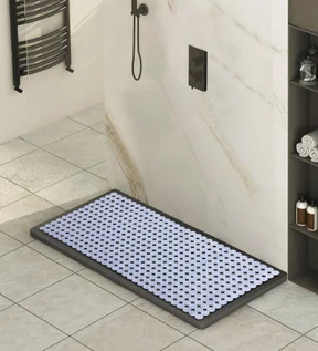 Mosaic PVC Anti slip Shower Mat Clear