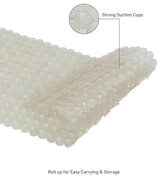 Mosaic PVC Anti slip Shower Mat Beige