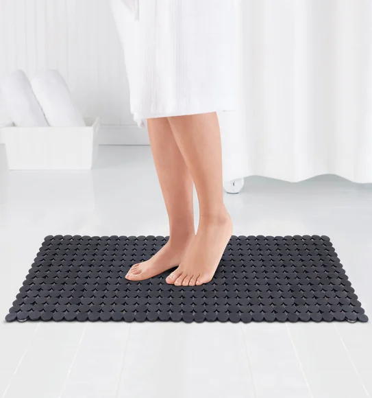 Mosaic PVC Anti slip Shower Mat Grey