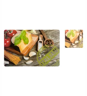 Bloom Printed Table Mat Brown