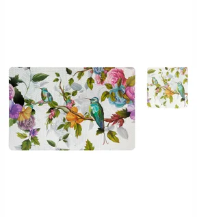 Bloom Printed Table Mat Green