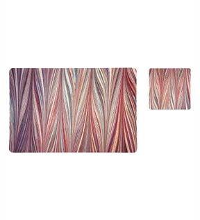 Bloom Printed Table Mat Rust