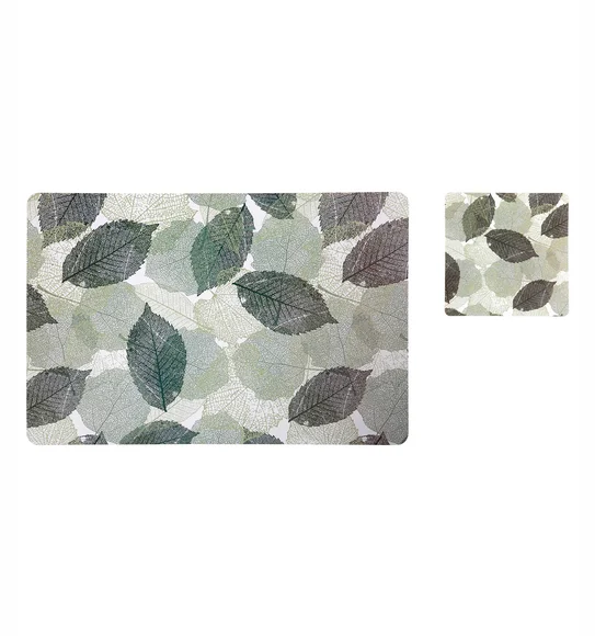 Bloom Printed Table Mat Olive