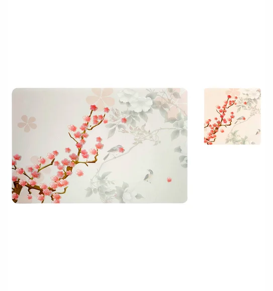 Bloom Printed Table Mat L.Beige