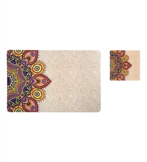 Bloom Printed Table Mat Beige
